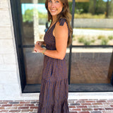 THML - Spotted Together Midi Dress-500 Midi-THML-July & June Women's Fashion Boutique Located in San Antonio, Texas