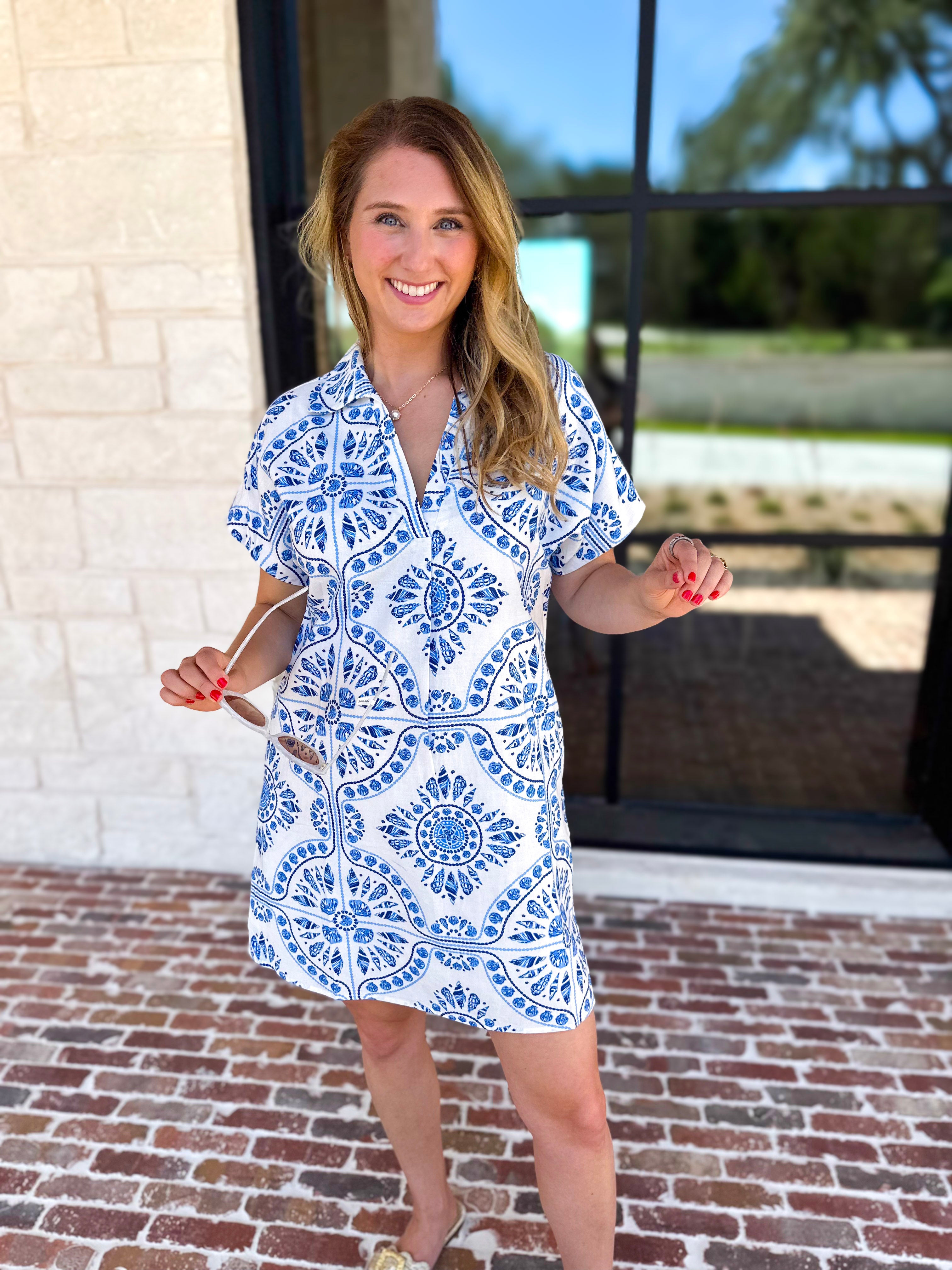 On the Shore Mini Dress-510 Mini-THML-July & June Women's Fashion Boutique Located in San Antonio, Texas
