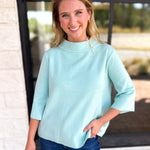 Fresh Start Mock Neck Sweater-230 Sweaters/Cardis-FATE-July & June Women's Fashion Boutique Located in San Antonio, Texas