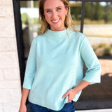 Fresh Start Mock Neck Sweater-230 Sweaters/Cardis-FATE-July & June Women's Fashion Boutique Located in San Antonio, Texas