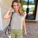 Short Sleeve Everyday Cardigan - Taupe-230 Sweaters/Cardis-DOUBLE ZERO-July & June Women's Fashion Boutique Located in San Antonio, Texas