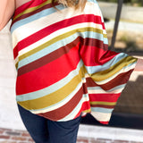 Color Rush One Shoulder Blouse-200 Fashion Blouses-TCEC-July & June Women's Fashion Boutique Located in San Antonio, Texas