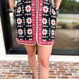 THML - Juliet Embroidered Mini Skirt-410 Shorts/Skirts-THML-July & June Women's Fashion Boutique Located in San Antonio, Texas