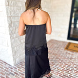 Satin & Lace Date Night Set-500 Midi-TCEC-July & June Women's Fashion Boutique Located in San Antonio, Texas