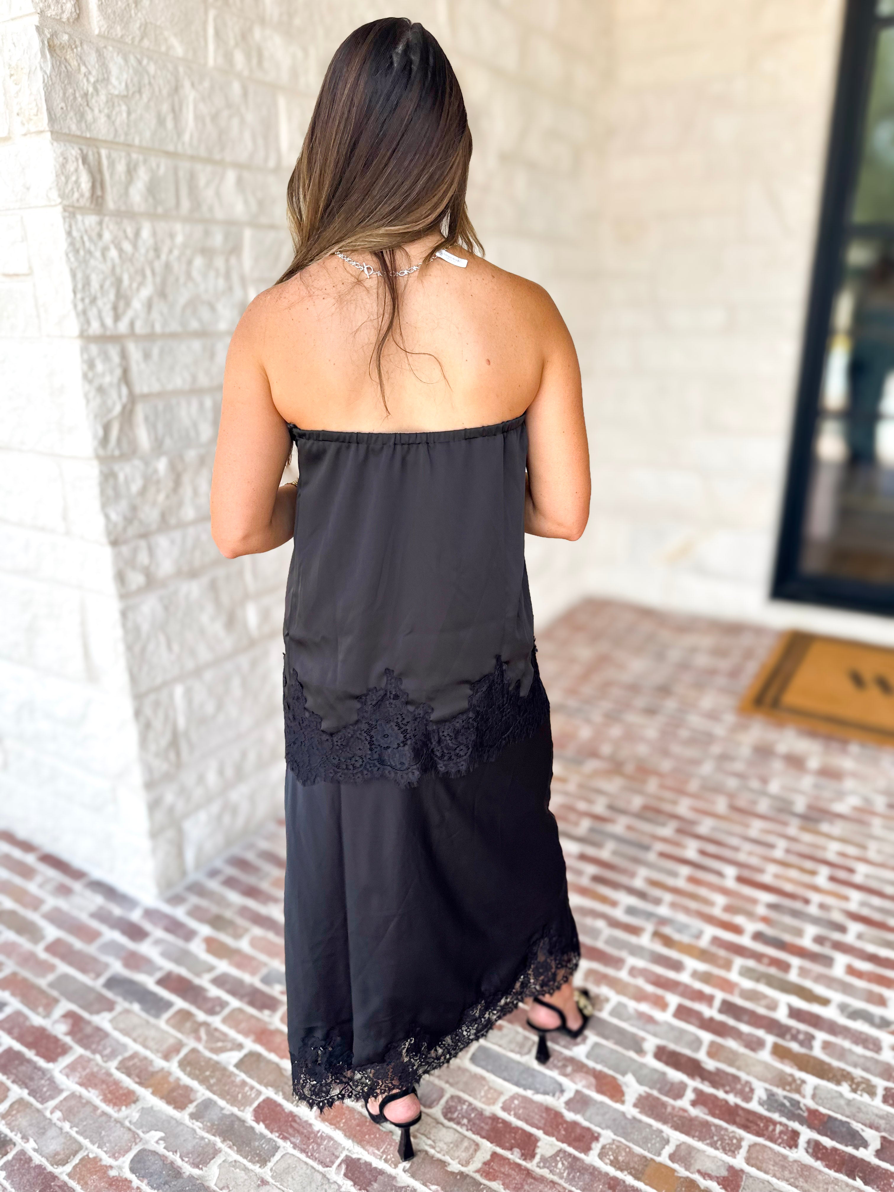 Satin & Lace Date Night Set-500 Midi-TCEC-July & June Women's Fashion Boutique Located in San Antonio, Texas