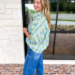 Fresh Air Floral Blouse-200 Fashion Blouses-ENTRO-July & June Women's Fashion Boutique Located in San Antonio, Texas