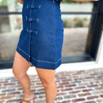 Kendall Denim Mini Skirt-410 Shorts/Skirts-TCEC-July & June Women's Fashion Boutique Located in San Antonio, Texas