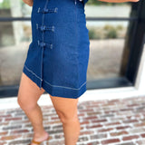 Kendall Denim Mini Skirt-410 Shorts/Skirts-TCEC-July & June Women's Fashion Boutique Located in San Antonio, Texas