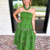 The Lexi Midi Dress - Vineyard Green-500 Midi-STRUT & BOLT-July & June Women's Fashion Boutique Located in San Antonio, Texas