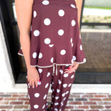 Coco Polka Dot Pants Set-500 Midi-ENTRO-July & June Women's Fashion Boutique Located in San Antonio, Texas