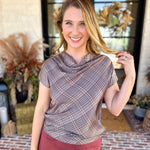 Current Air - The Social Hour Blouse-200 Fashion Blouses-CURRENT AIR CLOTHING-July & June Women's Fashion Boutique Located in San Antonio, Texas