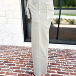 Vervet - High Rise Olive Patch Pocket Jeans-400 Pants-VEVERT BY FLYING MONKEY-July & June Women's Fashion Boutique Located in San Antonio, Texas