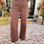 Classic Wide Leg Jeans - Vintage Brown-420 Denim-MICA-July & June Women's Fashion Boutique Located in San Antonio, Texas