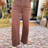 Classic Wide Leg Jeans - Vintage Brown-420 Denim-MICA-July & June Women's Fashion Boutique Located in San Antonio, Texas