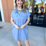 Go-To Utility Mini Dress - Green-510 Mini-IN FEBRUARY-July & June Women's Fashion Boutique Located in San Antonio, Texas