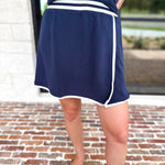 The Sunday Stroll Athleisure Skort - True Navy-300 Athleisure/Lounge-SKIES ARE BLUE-July & June Women's Fashion Boutique Located in San Antonio, Texas