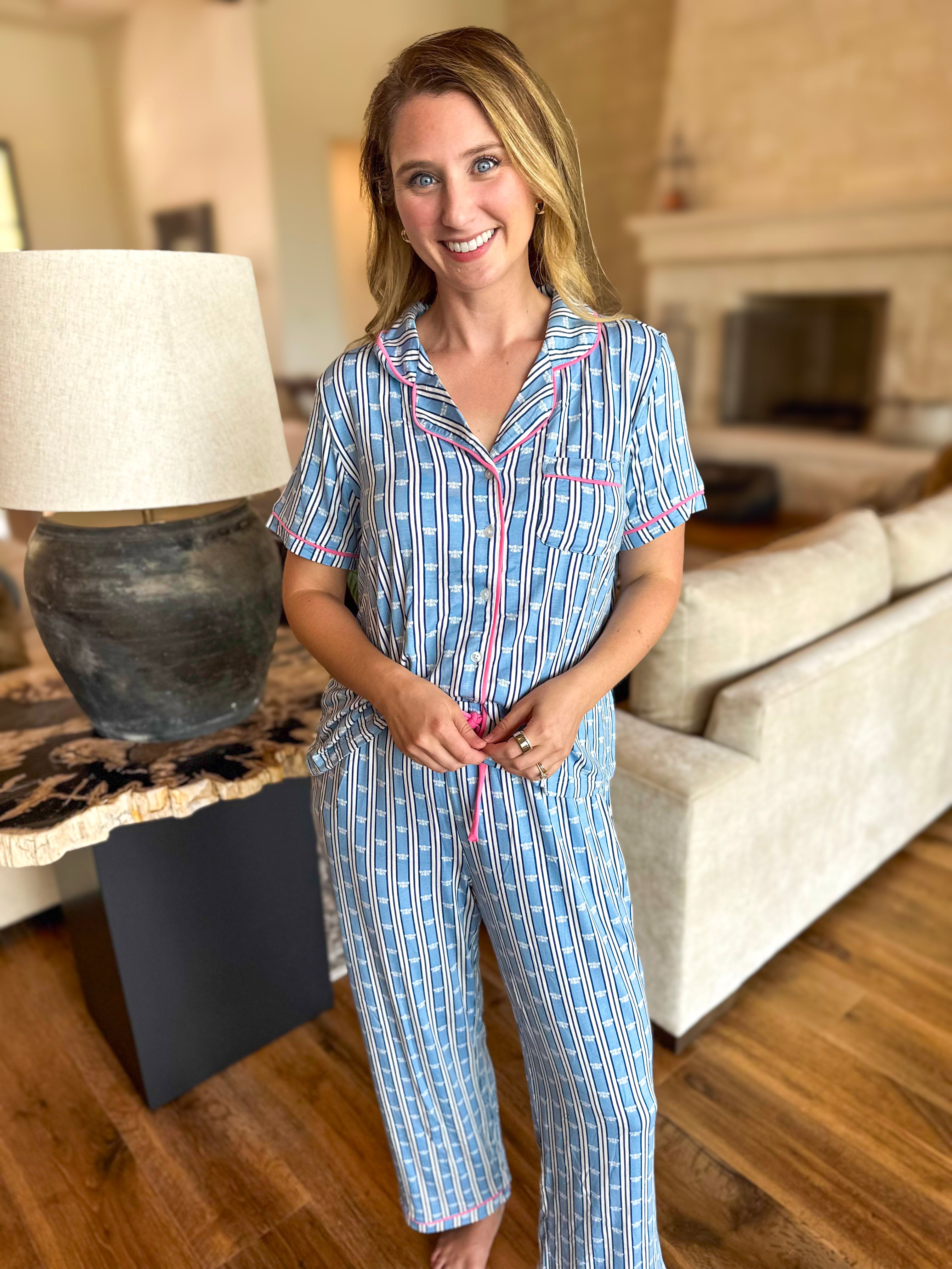 Mary Square - Queen's Keep PJ Pant Set-300 Athleisure/Lounge-MARY SQUARE-July & June Women's Fashion Boutique Located in San Antonio, Texas