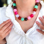 The Cece Beaded Necklace - Pastel Multi-110 Jewelry & Hair-Gemelli-July & June Women's Fashion Boutique Located in San Antonio, Texas