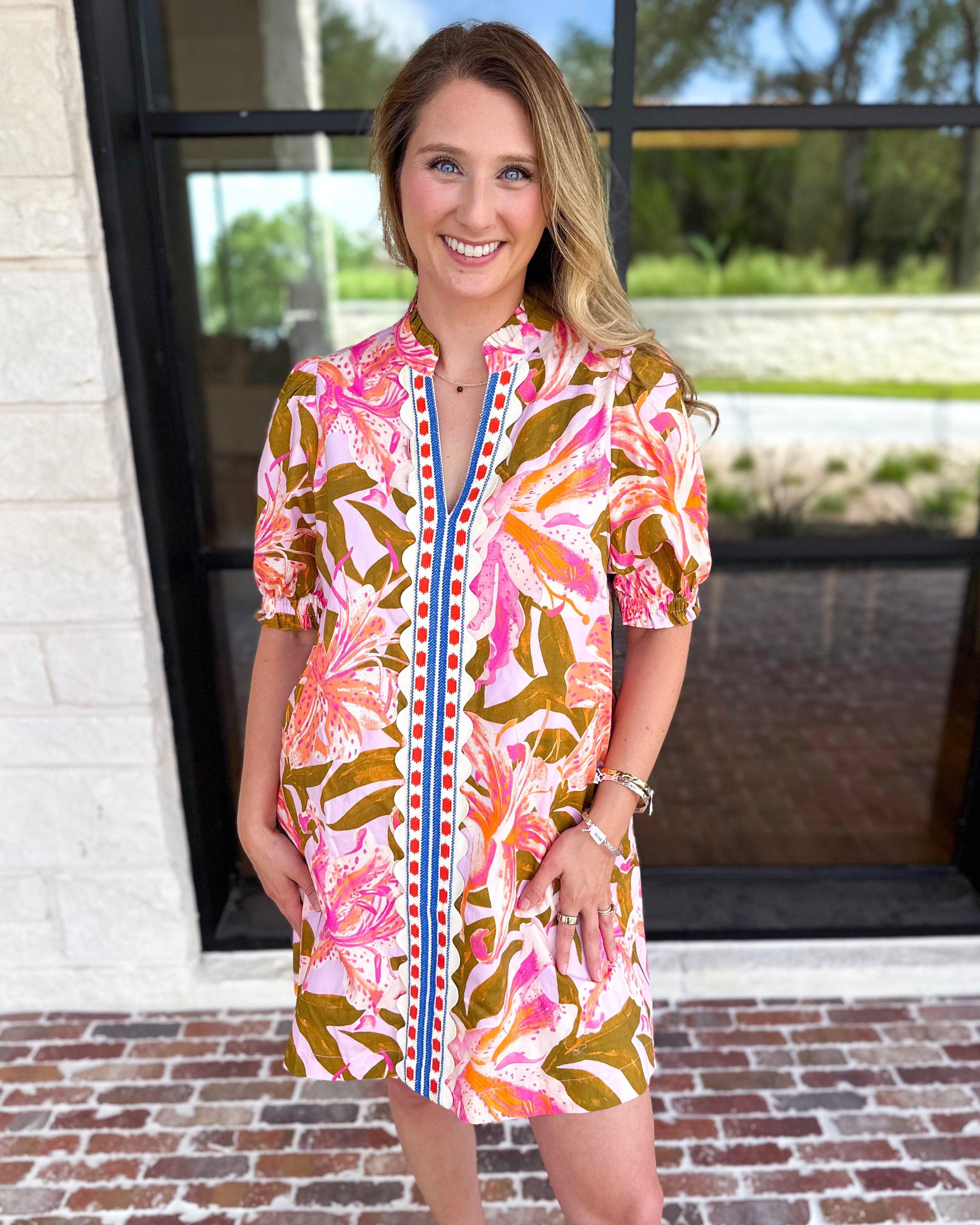 THML - Graceful Bloom Mini Dress-510 Mini-THML-July & June Women's Fashion Boutique Located in San Antonio, Texas