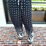 Polka Dot & Floral Set - Black-500 Midi-ENTRO-July & June Women's Fashion Boutique Located in San Antonio, Texas