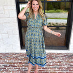 Mary Square - Lainey Midi Dress - Olive-500 Midi-MARY SQUARE-July & June Women's Fashion Boutique Located in San Antonio, Texas