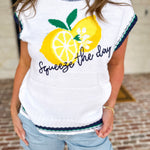 Squeeze The Day Knit Tank Top-230 Sweaters/Cardis-SKIES ARE BLUE-July & June Women's Fashion Boutique Located in San Antonio, Texas