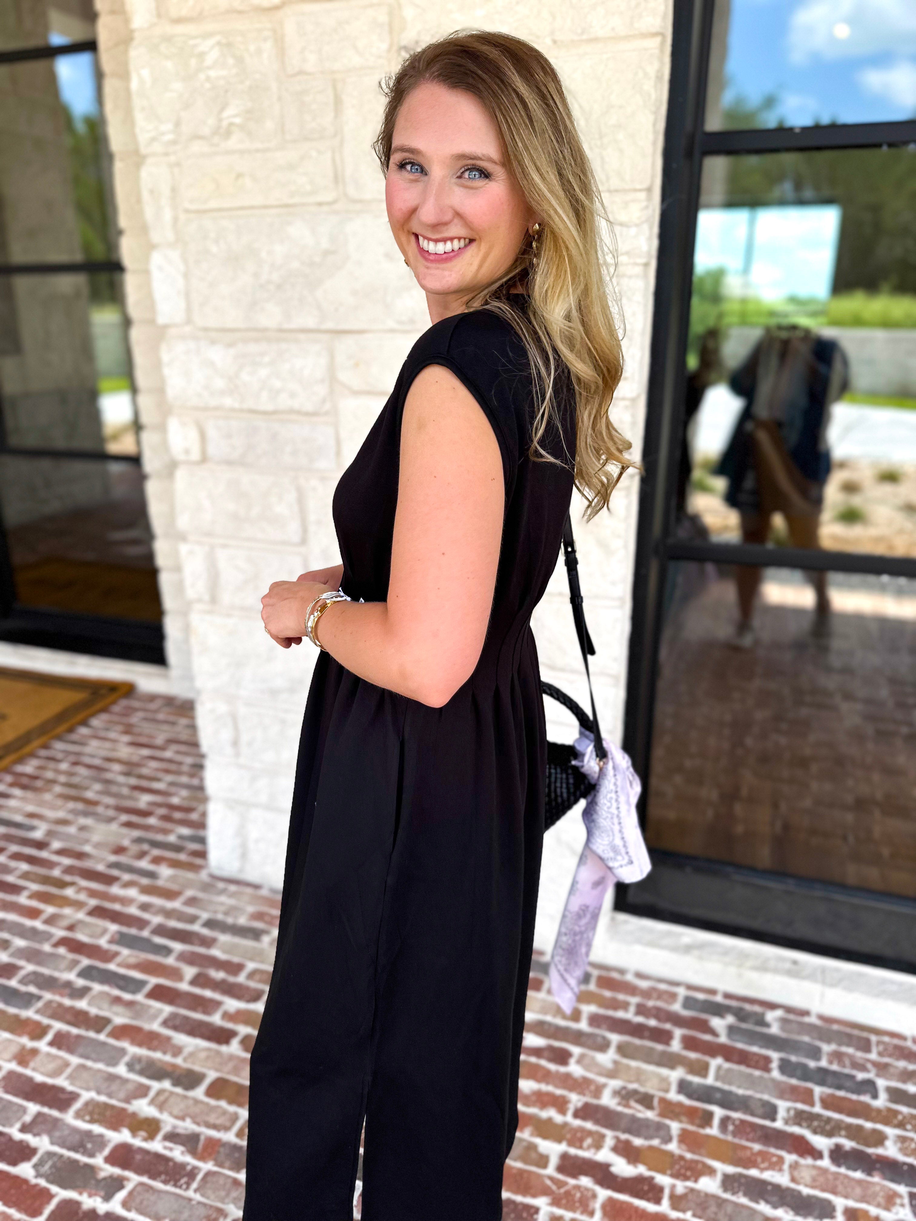 Polished Pin-Tuck Midi Dress-500 Midi-ENTRO-July & June Women's Fashion Boutique Located in San Antonio, Texas