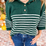 Cozy Weekend Sweater Top - Pine-230 Sweaters/Cardis-ENTRO-July & June Women's Fashion Boutique Located in San Antonio, Texas