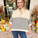 Cozy Weekend Sweater Top - Cream-230 Sweaters/Cardis-ENTRO-July & June Women's Fashion Boutique Located in San Antonio, Texas
