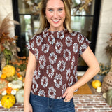 THML - Fall Muse Mock Neck Knit Top-230 Sweaters/Cardis-THML-July & June Women's Fashion Boutique Located in San Antonio, Texas
