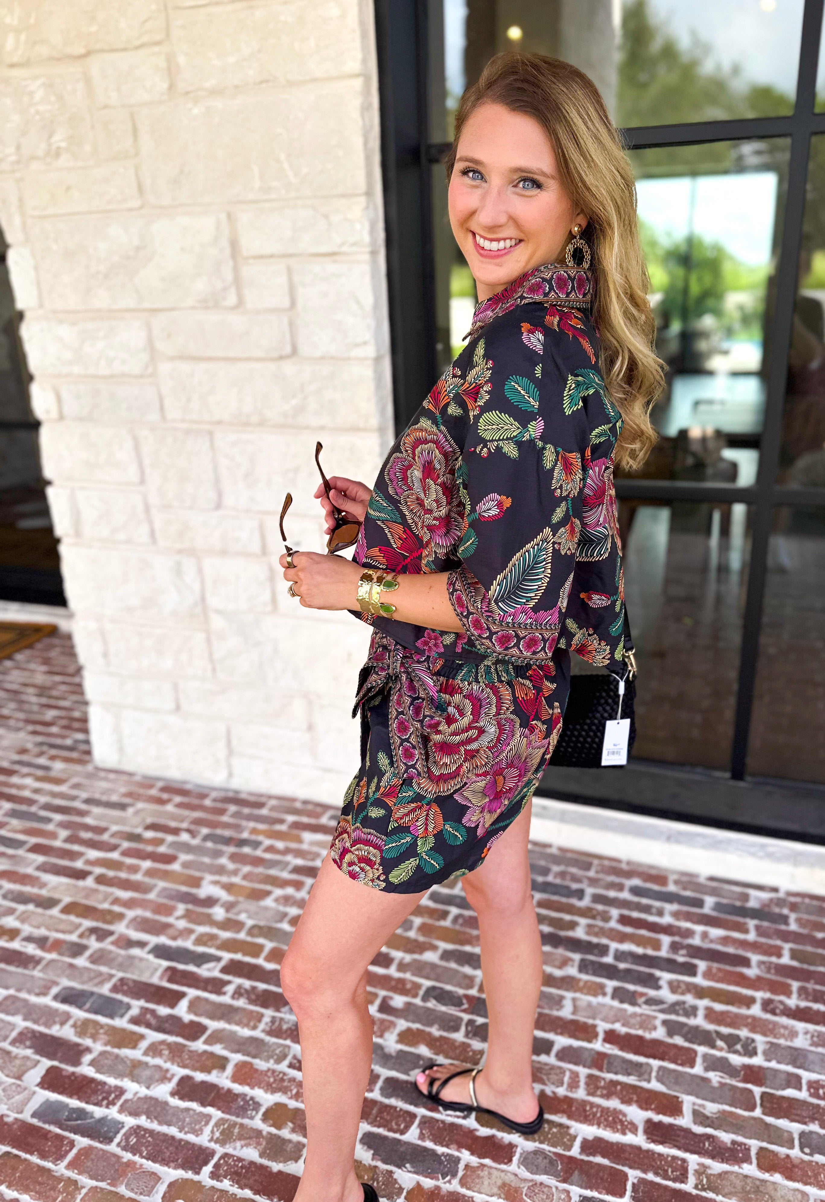 The Retreat Skort Set - Black-510 Mini-ENTRO-July & June Women's Fashion Boutique Located in San Antonio, Texas