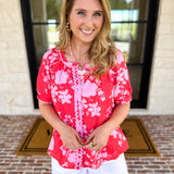 The Colorful in Confidence Blouse-200 Fashion Blouses-FATE-July & June Women's Fashion Boutique Located in San Antonio, Texas