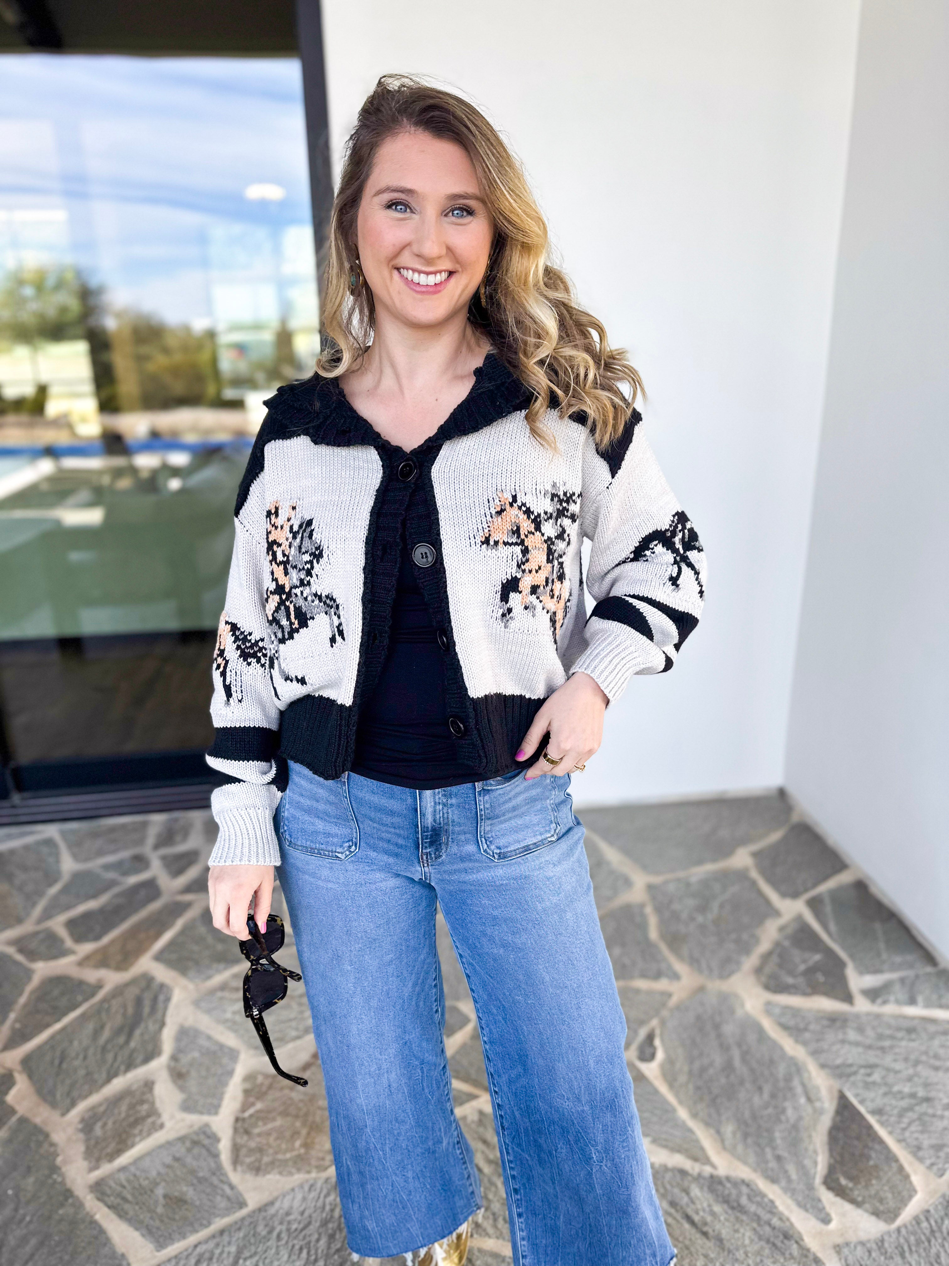 The Beth Cardigan- Black-230 Sweaters/Cardis-VEVERET CLOTHING-July & June Women's Fashion Boutique Located in San Antonio, Texas