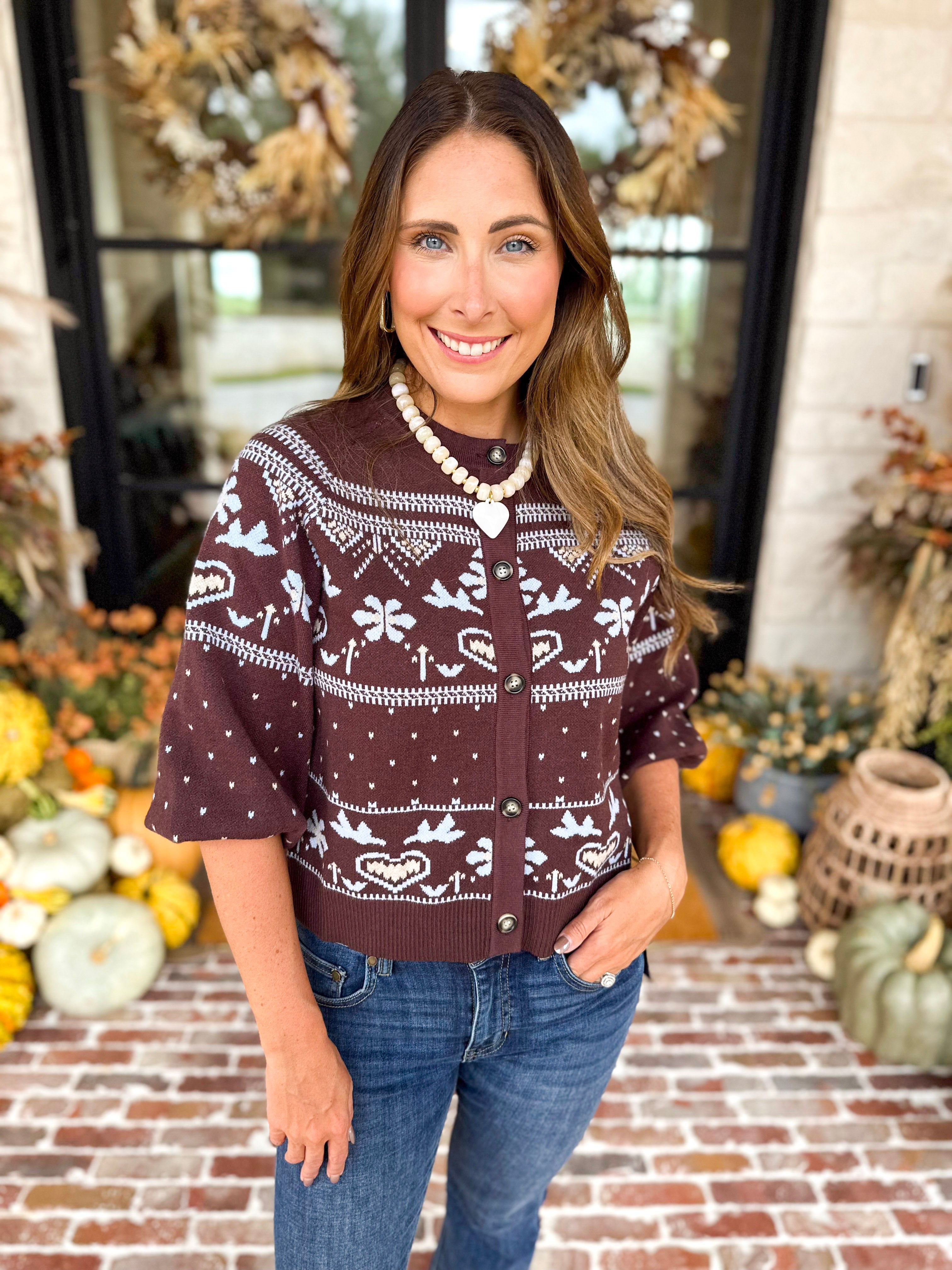 THML - Slight Chill Button Sweater-230 Sweaters/Cardis-THML-July & June Women's Fashion Boutique Located in San Antonio, Texas