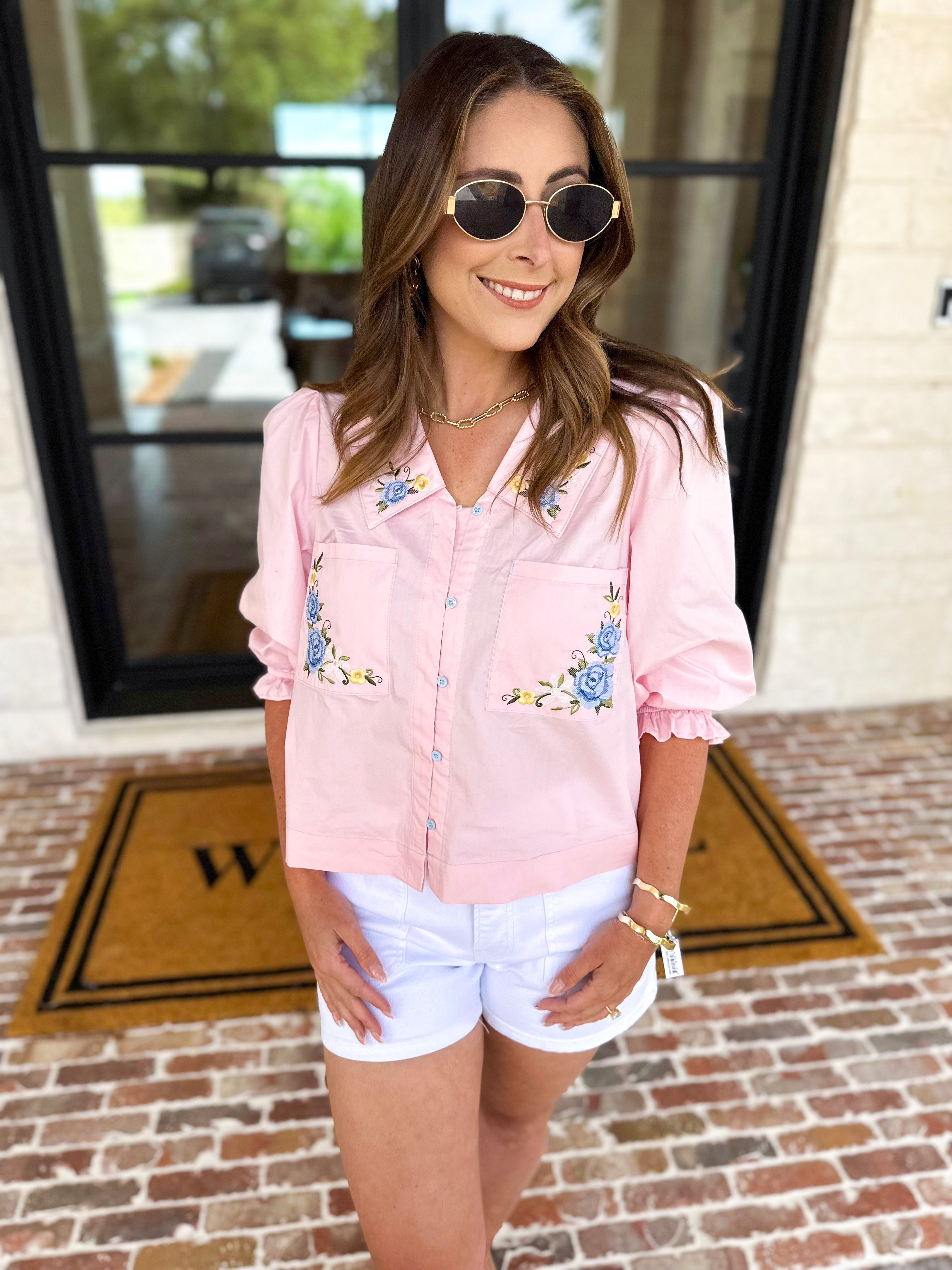 The Jordan Blouse-200 Fashion Blouses-MAIN STRIP-July & June Women's Fashion Boutique Located in San Antonio, Texas