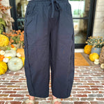 Cotton Barrel Utility Pant - Midnight-400 Pants-MONO B-July & June Women's Fashion Boutique Located in San Antonio, Texas