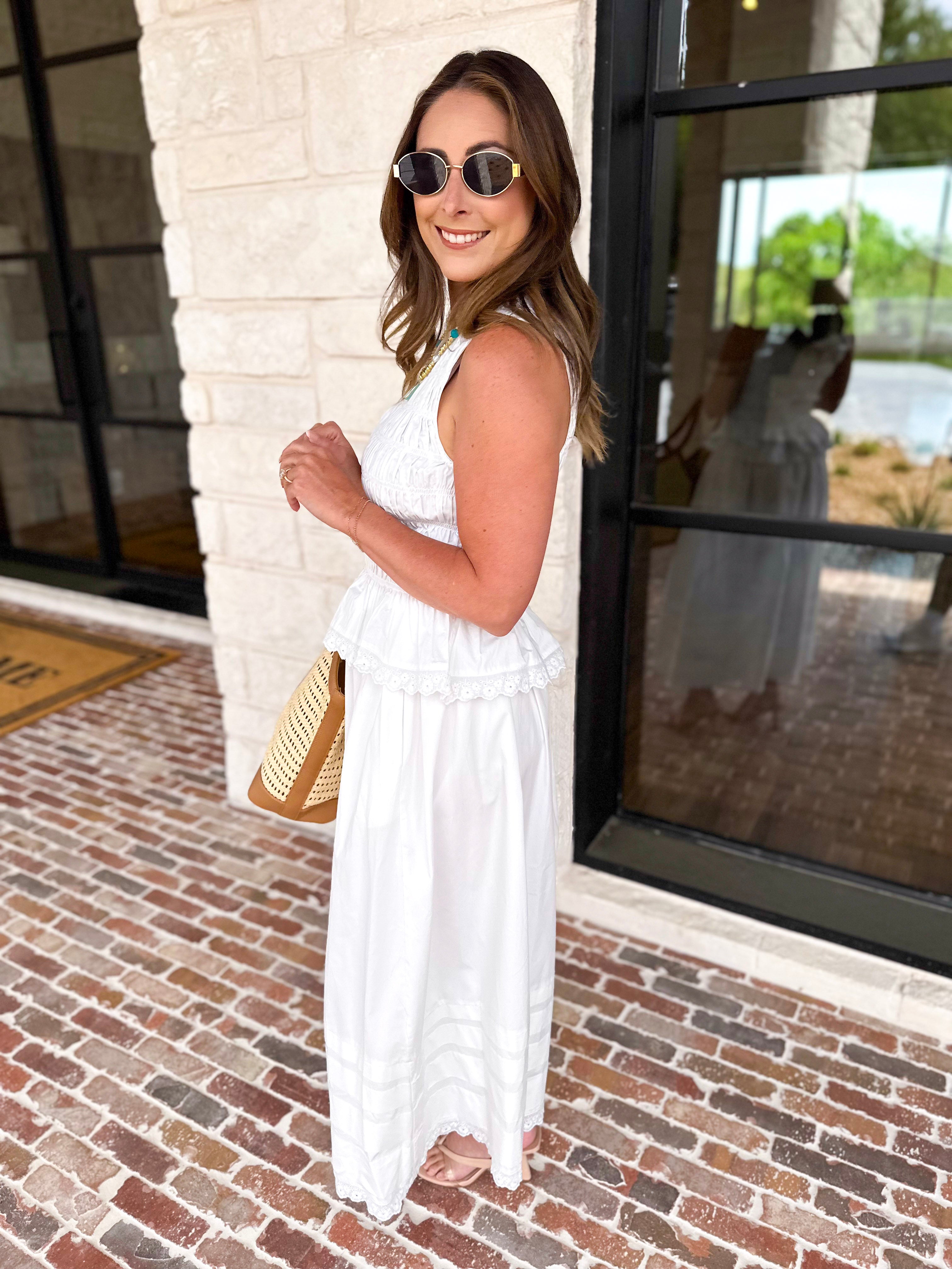 Ivory Lace Top & Midi Skirt Set-500 Midi-KLESIS-July & June Women's Fashion Boutique Located in San Antonio, Texas