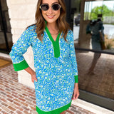 Mary Square - Brenda Mini Dress - Meadow Blue-510 Mini-MARY SQUARE-July & June Women's Fashion Boutique Located in San Antonio, Texas