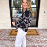 Bloom Where You're Planted Blouse - Black-200 Fashion Blouses-ENTRO-July & June Women's Fashion Boutique Located in San Antonio, Texas