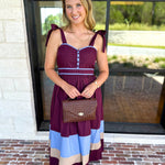 The Romy Midi Dress - Plum-500 Midi-ENTRO-July & June Women's Fashion Boutique Located in San Antonio, Texas