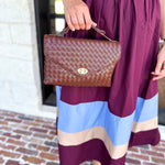 Harper Woven Crossbody Bag - Chocolate-130 ACCESSORIES-Moda Luxe-July & June Women's Fashion Boutique Located in San Antonio, Texas