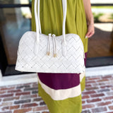 Lotus Shoulder Bag - Oatmilk-130 ACCESSORIES-Moda Luxe-July & June Women's Fashion Boutique Located in San Antonio, Texas