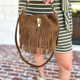 Fringe Crossbody Purse - Hazelnut-130 ACCESSORIES-Moda Luxe-July & June Women's Fashion Boutique Located in San Antonio, Texas