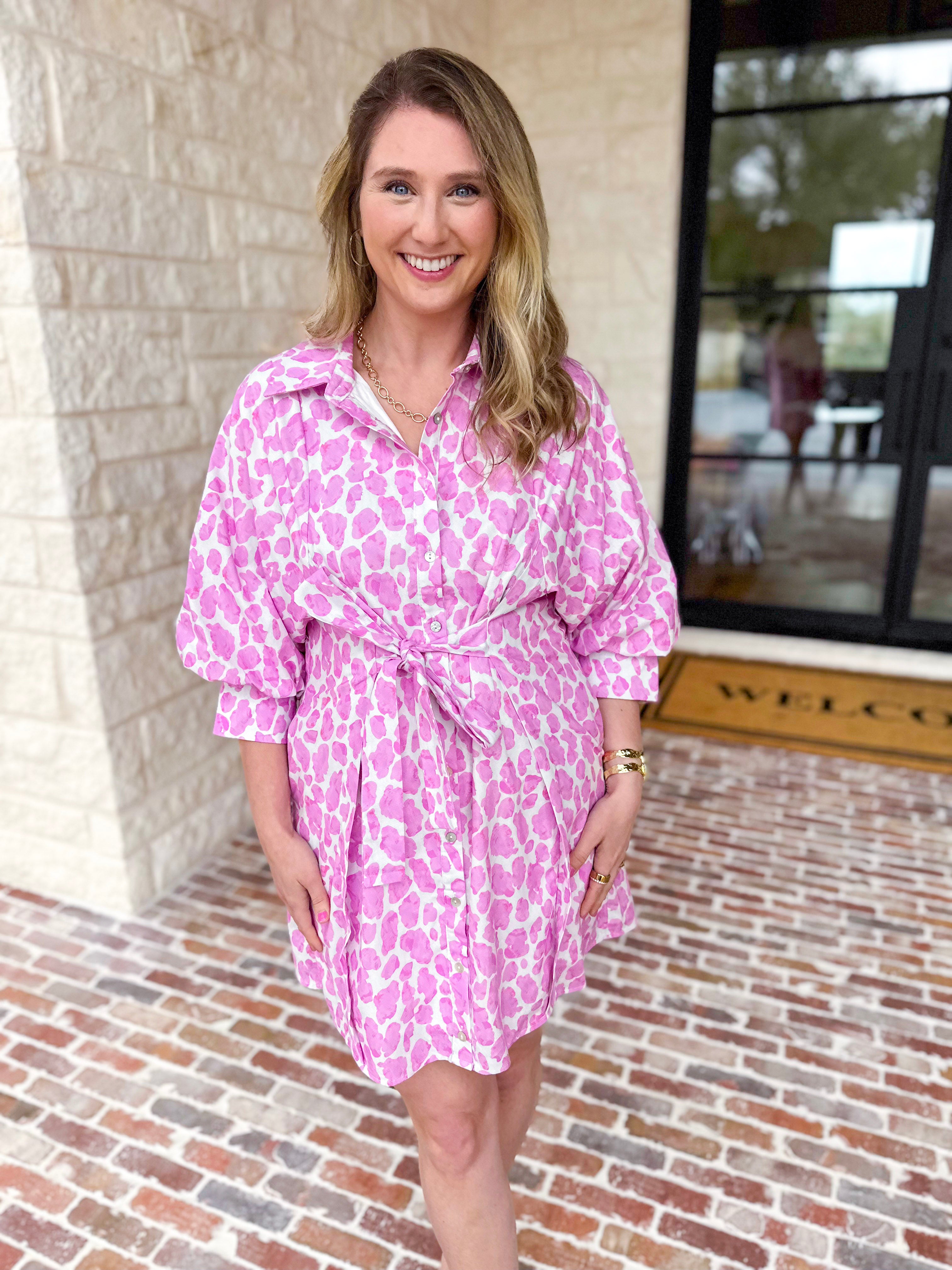 The Pink Poppy Mini Dress-510 Mini-ENTRO-July & June Women's Fashion Boutique Located in San Antonio, Texas