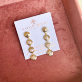 Natalie Wood - Strata Linear Earrings - Pearl-110 Jewelry & Hair-Natalie Wood-July & June Women's Fashion Boutique Located in San Antonio, Texas