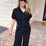 Linen & Gingham Bow Set-500 Midi-ALLIE ROSE-July & June Women's Fashion Boutique Located in San Antonio, Texas