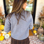 The Daily Mock Neck Sweater - Charcoal-230 Sweaters/Cardis-SKIES ARE BLUE-July & June Women's Fashion Boutique Located in San Antonio, Texas