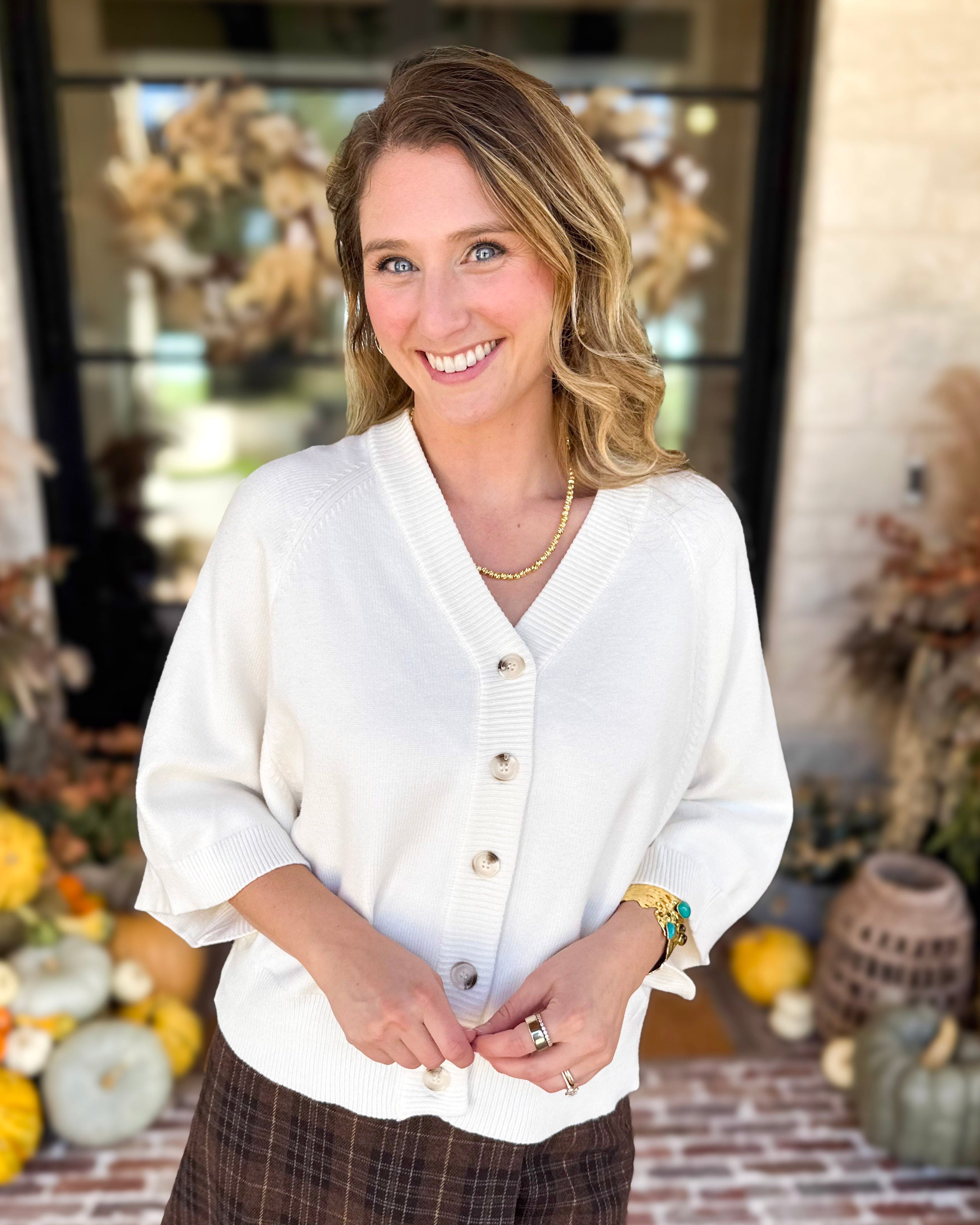 Comfy Oversized Cardigan Top - Cream-230 Sweaters/Cardis-FATE-July & June Women's Fashion Boutique Located in San Antonio, Texas