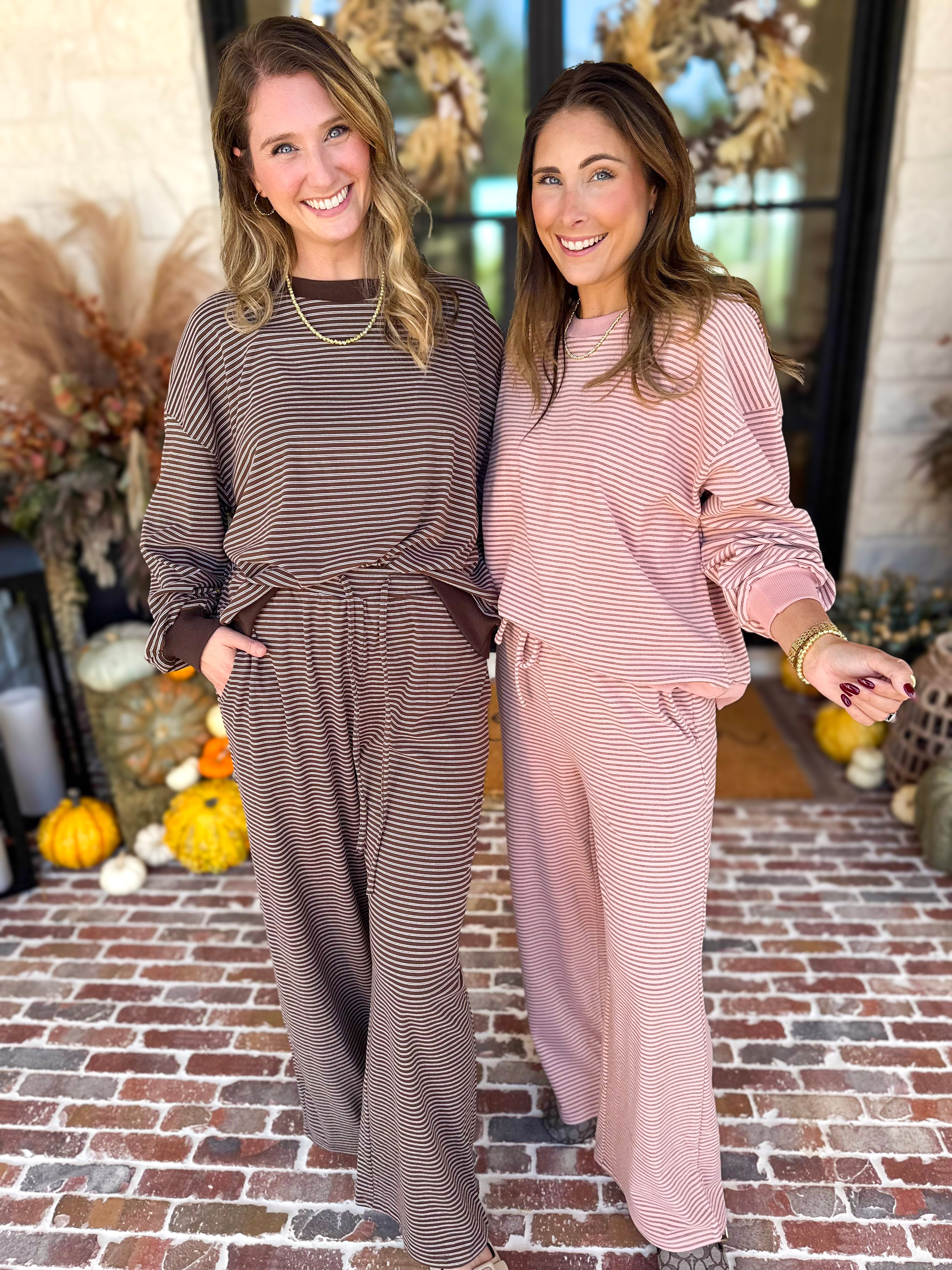 Cozy Time Lounge Set - Ballet Pink-300 Athleisure/Lounge-POLOGRAM-July & June Women's Fashion Boutique Located in San Antonio, Texas