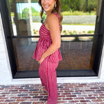 Color Pop Stripe Pant & Cami Set-500 Midi-ENTRO-July & June Women's Fashion Boutique Located in San Antonio, Texas